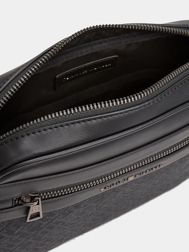 Sac bandoulière à monogramme noir homme - Tommy Hilfiger