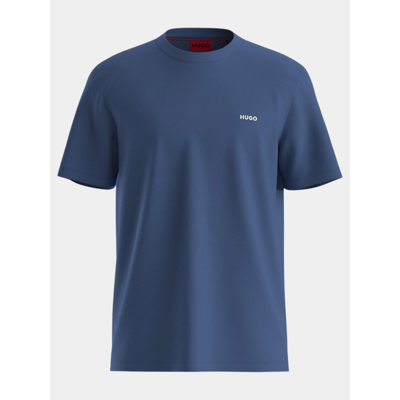 T-shirt à manches courtes dero bleu homme - Hugo