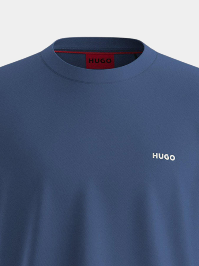 T-shirt à manches courtes dero bleu homme - Hugo