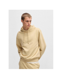 Sweat à capuche dapo beige homme - Hugo