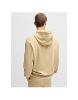 Sweat à capuche dapo beige homme - Hugo