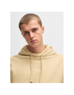 Sweat à capuche dapo beige homme - Hugo