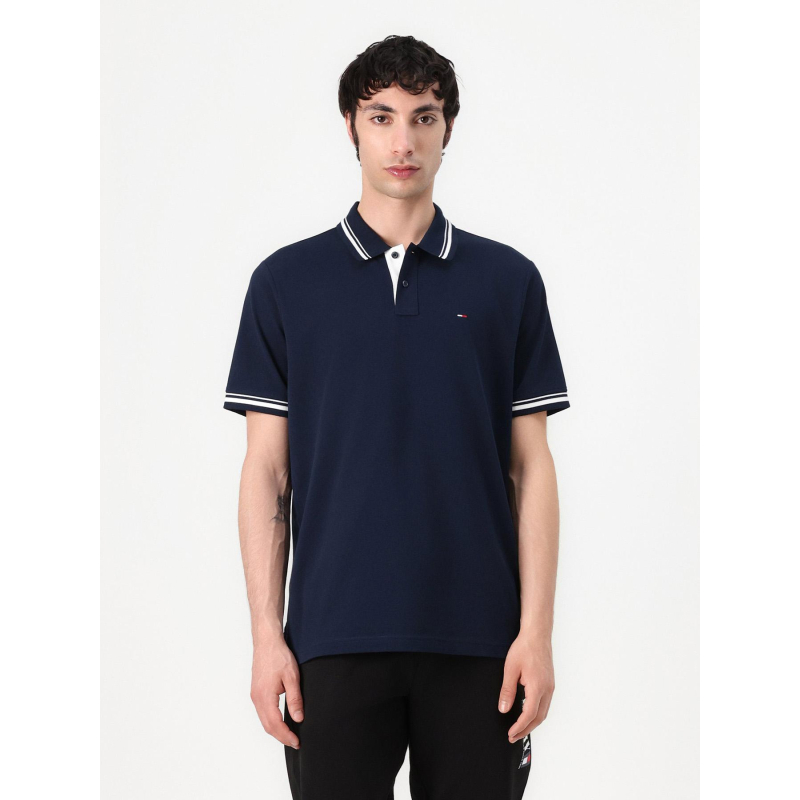 Polo manches courtes regular bleu marine homme - Tommy  Jeans