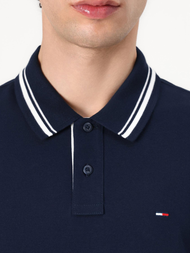 Polo manches courtes regular bleu marine homme - Tommy  Jeans