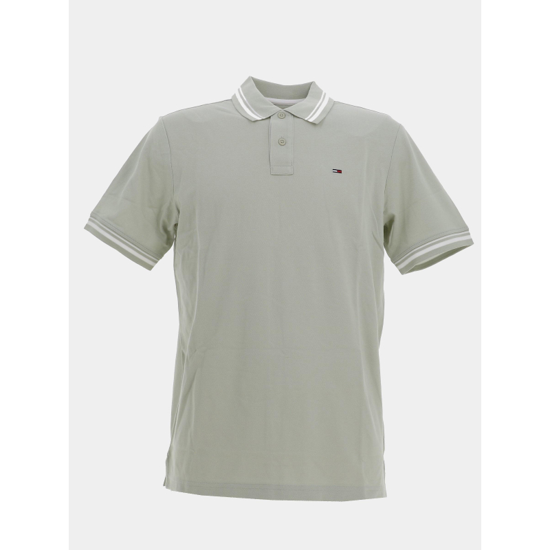 Polo à manches courtes regular vert pale homme - Tommy Jeans