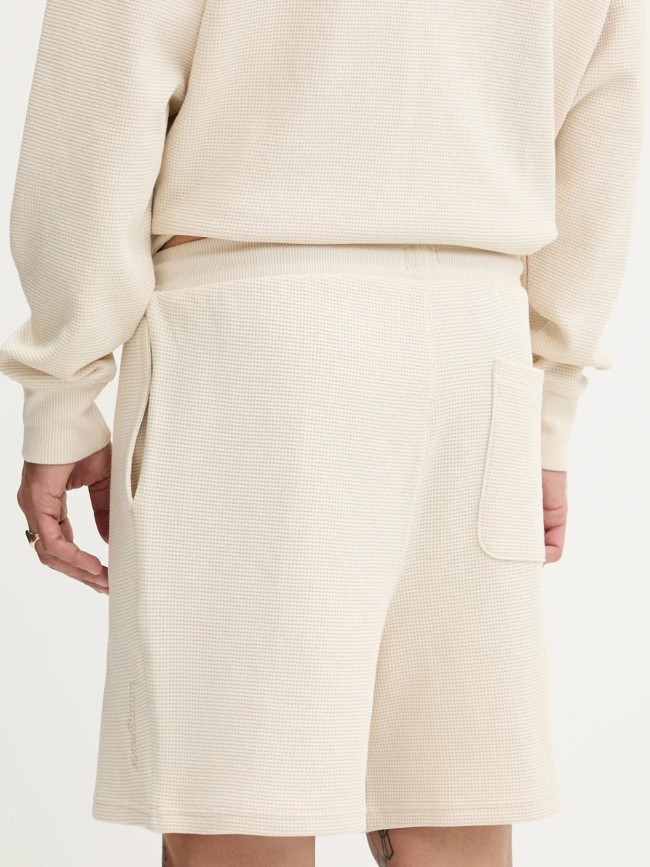 Short décontracté à tissage alvéolé beige homme - Tommy Jeans