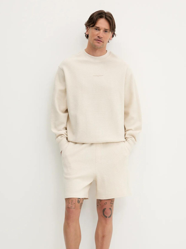 Short décontracté à tissage alvéolé beige homme - Tommy Jeans