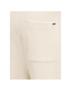 Short décontracté à tissage alvéolé beige homme - Tommy Jeans