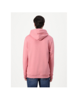 Sweat à capuche tommy badge rose homme - Tommy Jeans