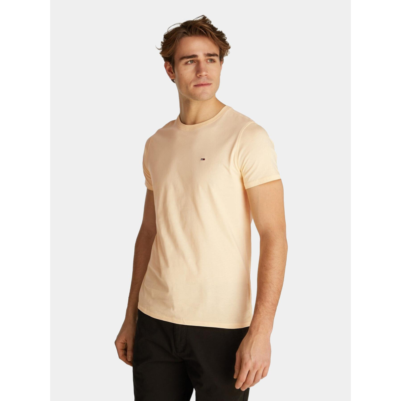 T-shirt à manches courtes ajusté beige homme - Tommy Jeans