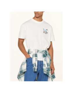 T-shirt décontracté à imprimé au dos blanc homme - Tommy Jeans