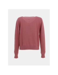 Pull en coton à col v essential rose femme - Tommy Jeans