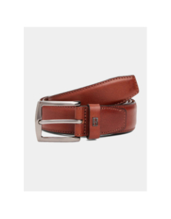 Ceinture denton à plaque drapeau marron homme - Tommy Hilfiger