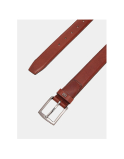 Ceinture denton à plaque drapeau marron homme - Tommy Hilfiger