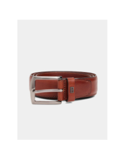 Ceinture denton à plaque drapeau marron homme - Tommy Hilfiger