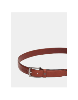Ceinture denton à plaque drapeau marron homme - Tommy Hilfiger