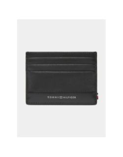 Porte-cartes en cuir à logo noir homme - Tommy Hilfiger