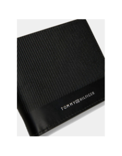 Portefeuille en cuir à logo noir homme - Tommy Hilfiger