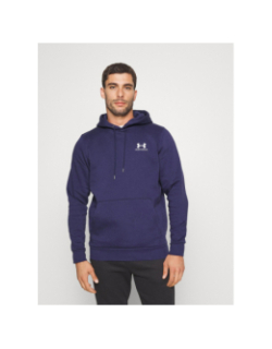Sweat à capuche ua icon fleece bleu marine homme - Under Armour
