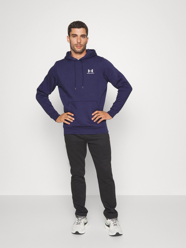 Sweat à capuche ua icon fleece bleu marine homme - Under Armour