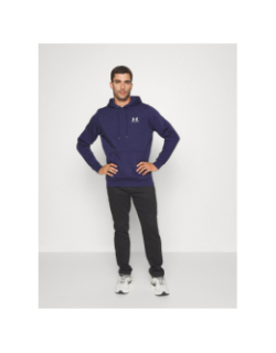 Sweat à capuche ua icon fleece bleu marine homme - Under Armour