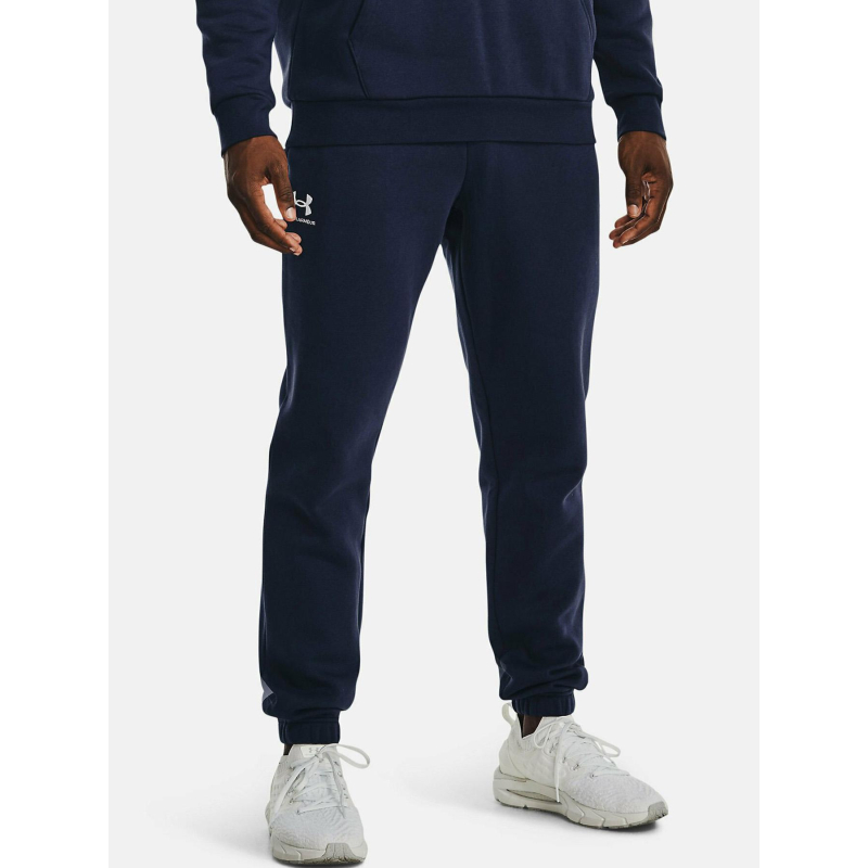 Pantalon jogging ua icon fleece bleu marine homme - Under Armour