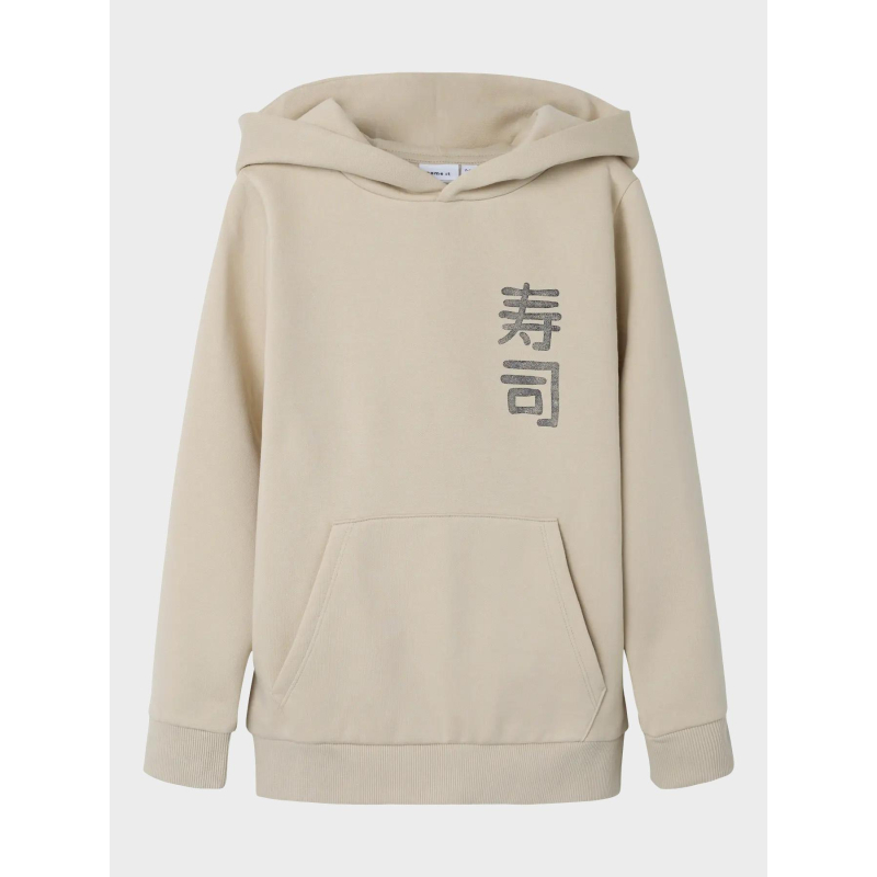Sweat à capuche nkmkian beige enfant - Name It