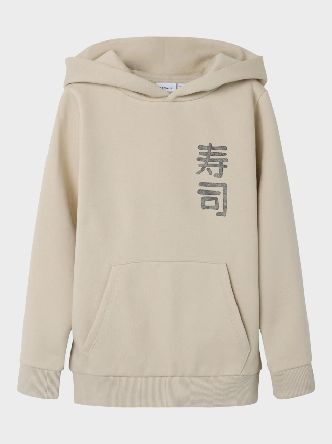 Sweat à capuche nkmkian beige enfant - Name It