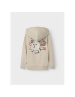 Sweat à capuche nkmkian beige enfant - Name It