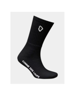 Pack de 3 paires de chaussettes tennis noir homme - Comme Des Loups