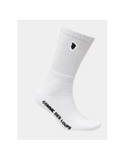 Pack de 3 paires de chaussettes tennis blanc homme - Comme Des Loups
