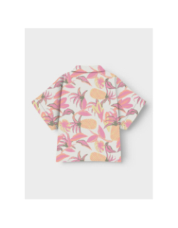 Chemisier noué fleurs vinaya blanc rose fille - Name It