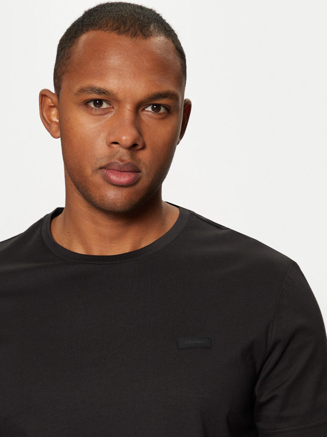 T-shirt smooth logo noir homme - Calvin Klein