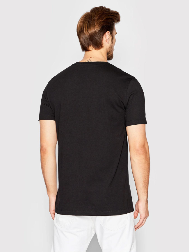 T-shirt à poche monologo slim noir homme - Calvin Klein Jeans