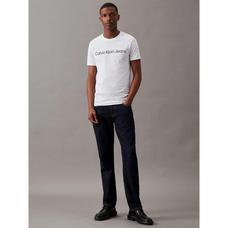 T-shirt core institutional logo blanc homme - Calvin Klein Jeans