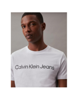 T-shirt core institutional logo blanc homme - Calvin Klein Jeans