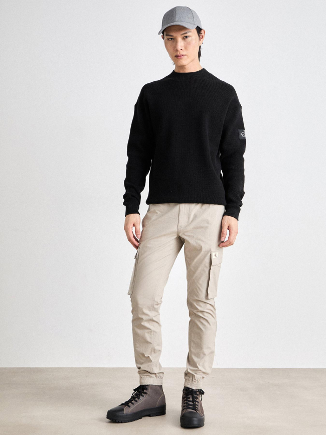 Pantalon cargo skinny en ripstop beige homme - Cavin Klein Jeans