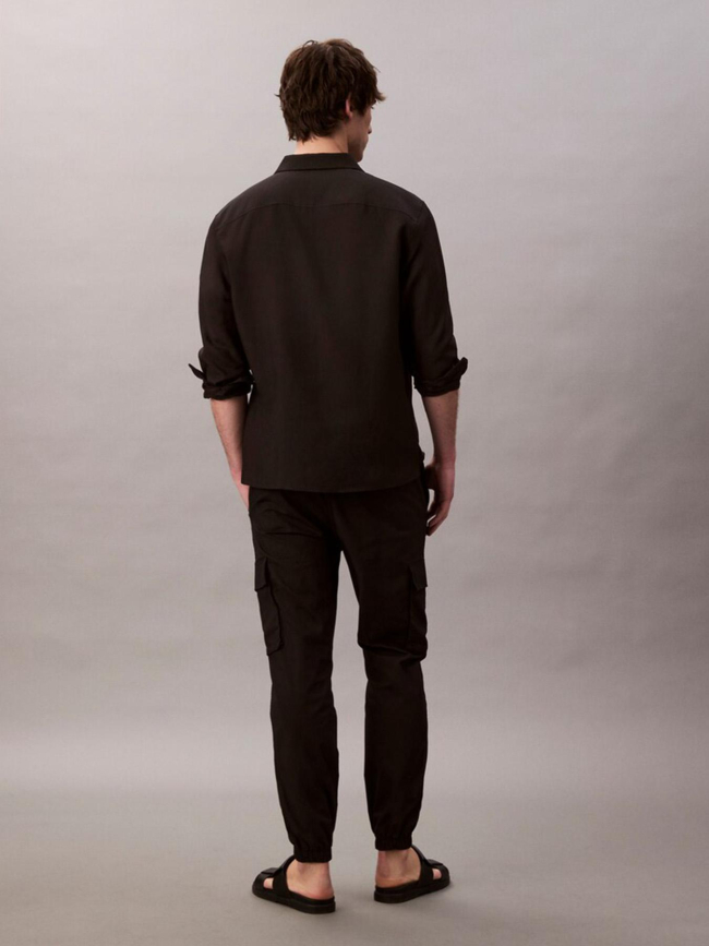 Pantalon cargo skinny en ripstop noir homme - Calvin Klein Jeans