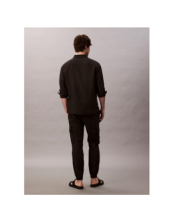 Pantalon cargo skinny en ripstop noir homme - Calvin Klein Jeans