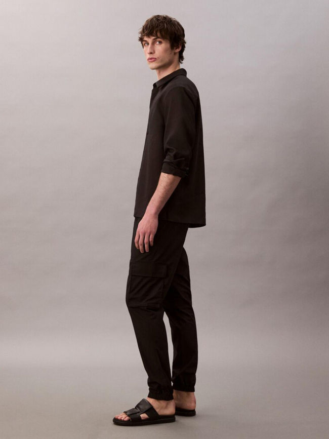 Pantalon cargo skinny en ripstop noir homme - Calvin Klein Jeans