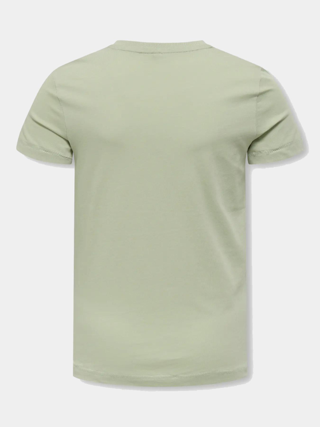 T-shirt beate mena life vert fille - Only