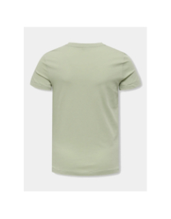 T-shirt beate mena life vert fille - Only
