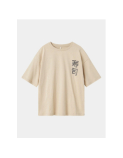 T-shirt à manches courtes nkmkane beige enfant - Name It
