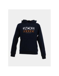 Sweat à capuche seven bleu marine homme - Jack & Jones