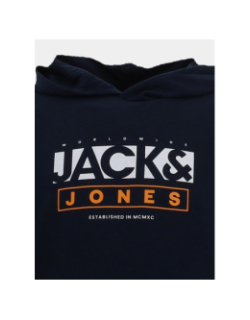 Sweat à capuche seven bleu marine homme - Jack & Jones
