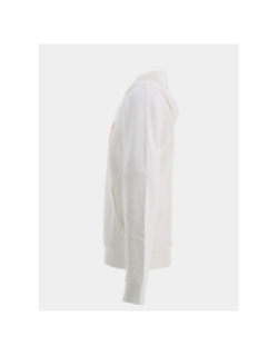 Sweat à capuche seven blanc orange homme - Jack & Jones