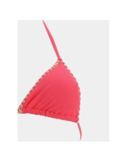 Maillot de bain 2 pièces lea uni rose fille - Lagon Bleu