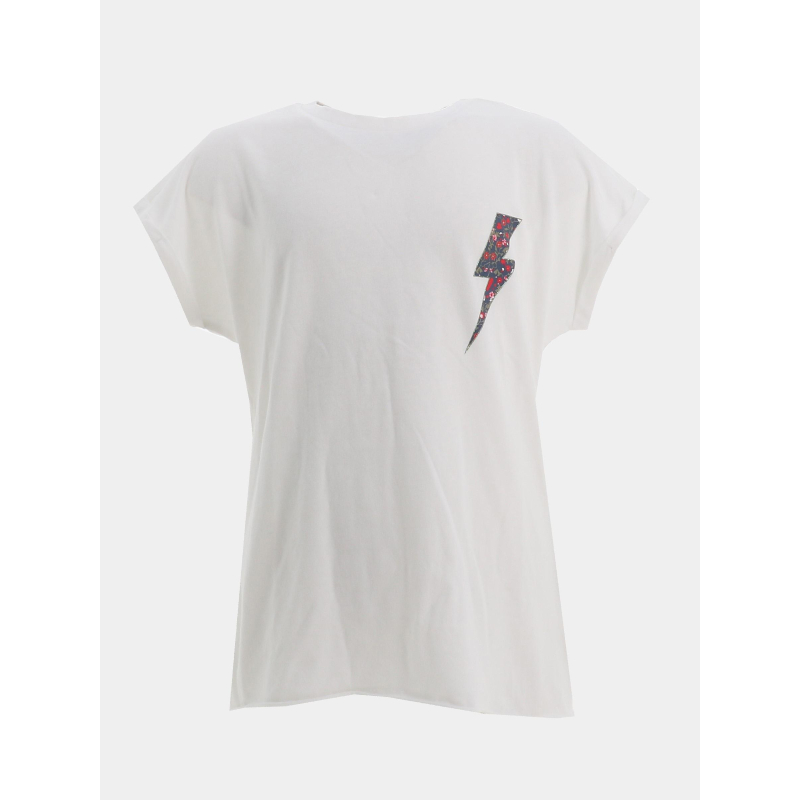 T-shirt lucy life rock blanc fille - Only