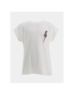T-shirt lucy life rock blanc fille - Only