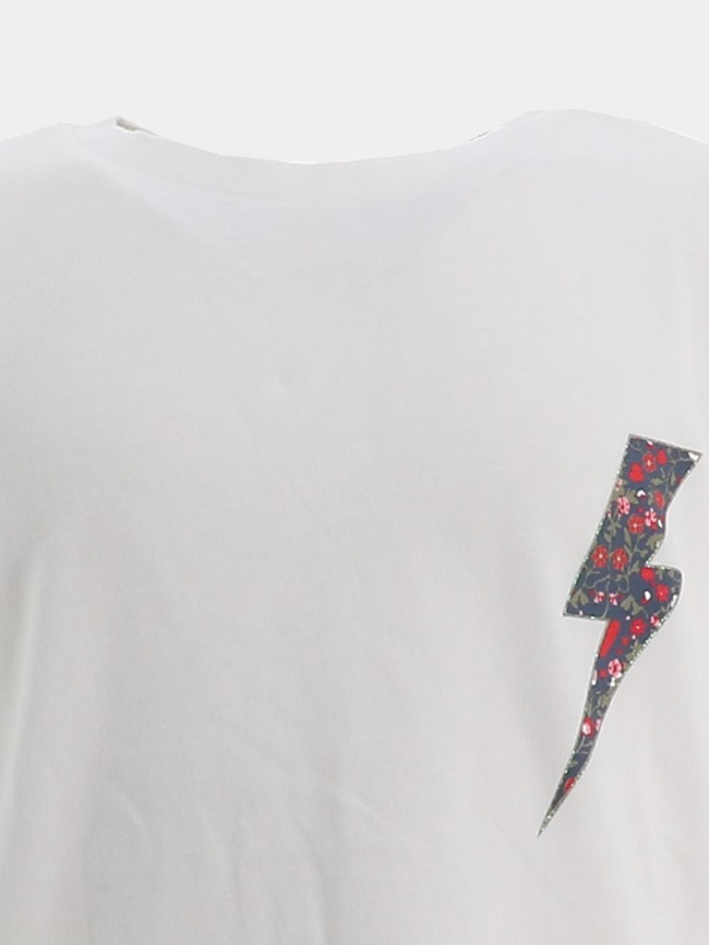 T-shirt lucy life rock blanc fille - Only